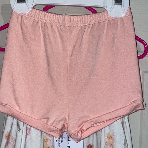 Well Dressed Wolf OmiJo NWT Aunt Heart Pink Mermaid Tunic Set 2T - Picture 4 of 5